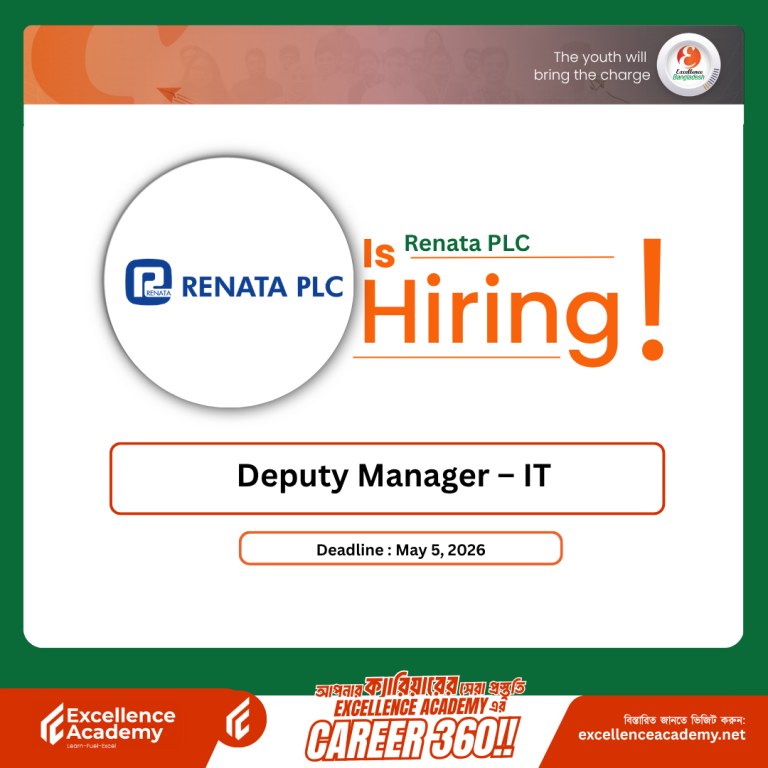Renata PLC is hiring Deputy Manager – IT