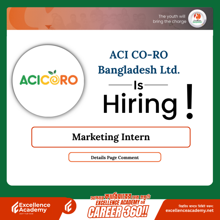 ACI CO-RO Bangladesh Ltd. is hiring Marketing Intern!