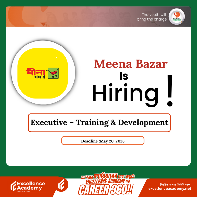 Meena Bazar is hiring Executive – Training & Development