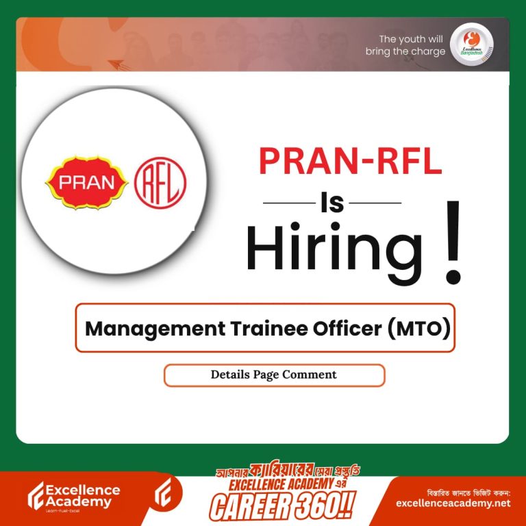Launch Your Brand Management Career with PRAN-RFL Group: Management Trainee Officer (MTO) – Brand