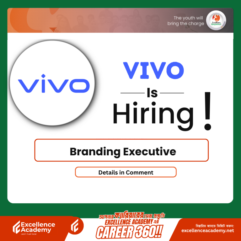 Career Opportunity at vivo Bangladesh: Branding Executive