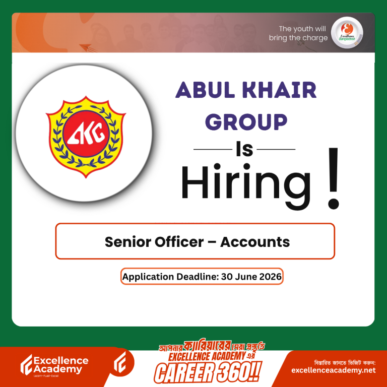 Career Opportunity at Abul Khair Group: Officer / Senior Officer – Accounts