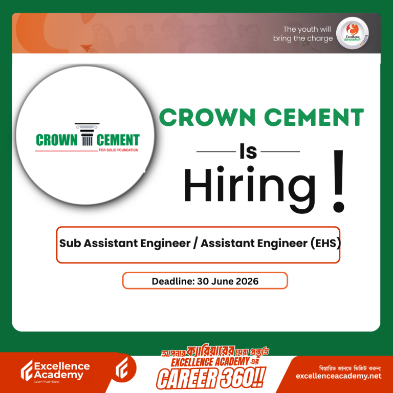 Sub Assistant Engineer / Assistant Engineer (EHS) Opportunity at Crown Cement