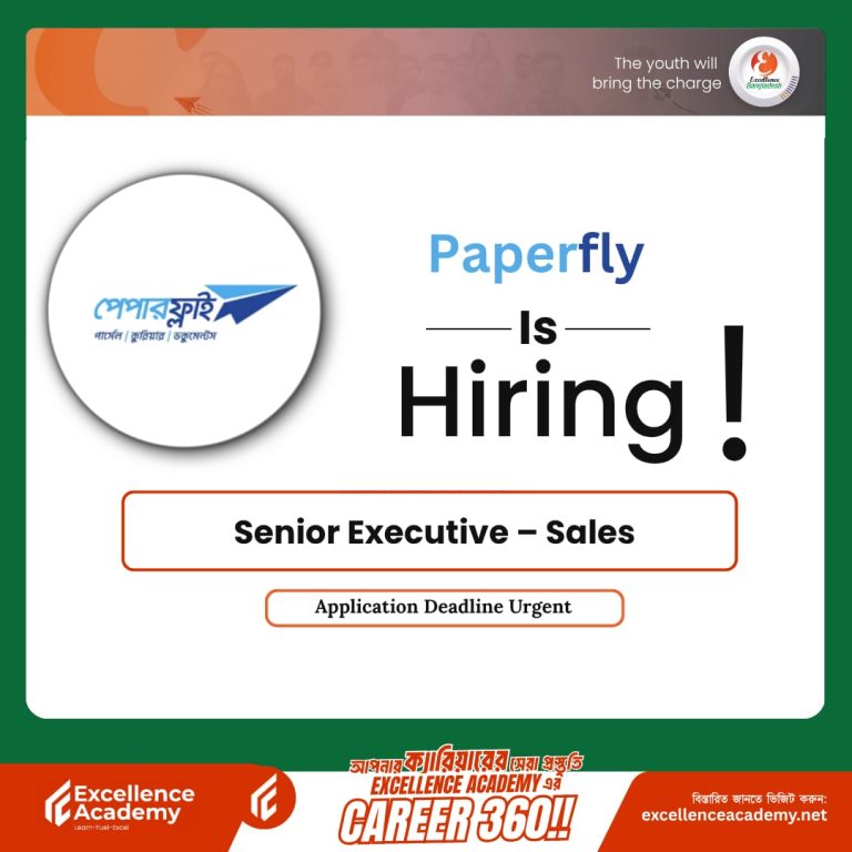 Career Opportunity at Paperfly: Executive / Senior Executive – Sales