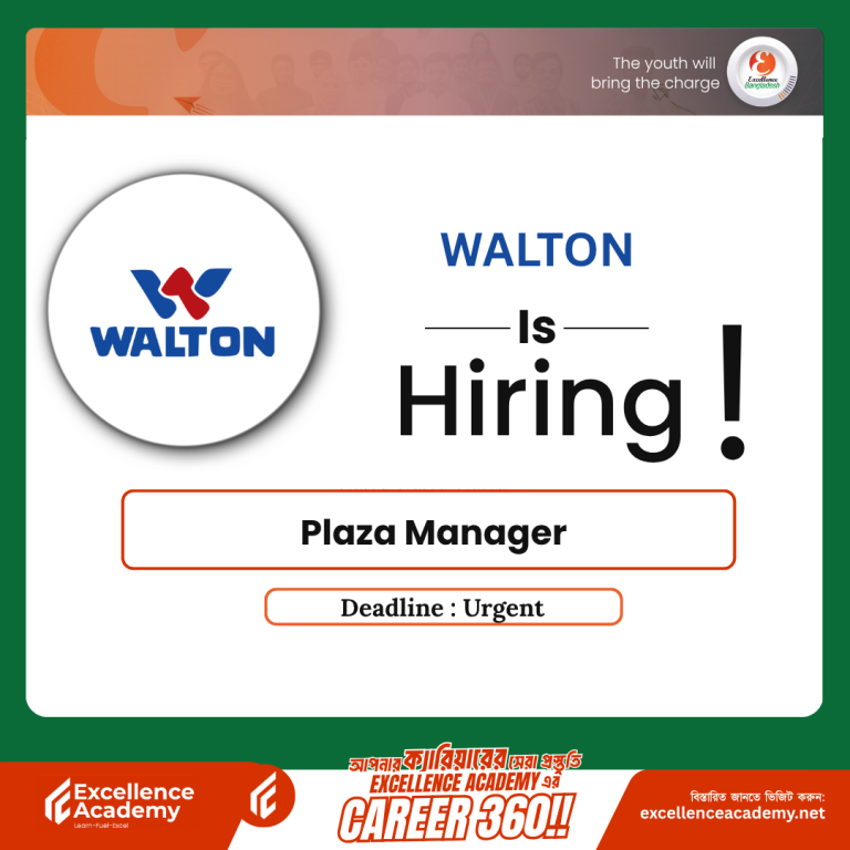 Career Opportunity at Walton Plaza: Plaza Manager