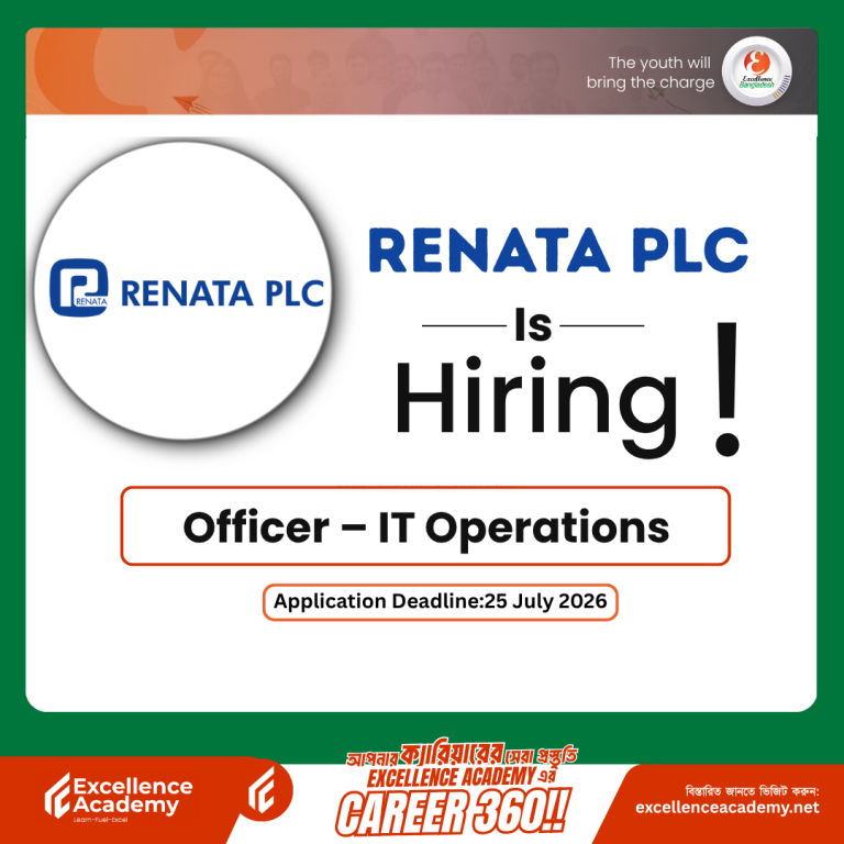 Officer – IT Operations Opportunity at Renata PLC