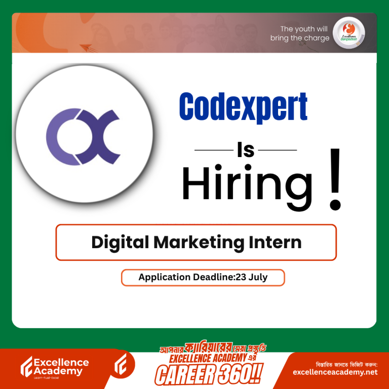 Digital Marketing Intern at Codexpert, Inc. | Paid Internship in Dhaka