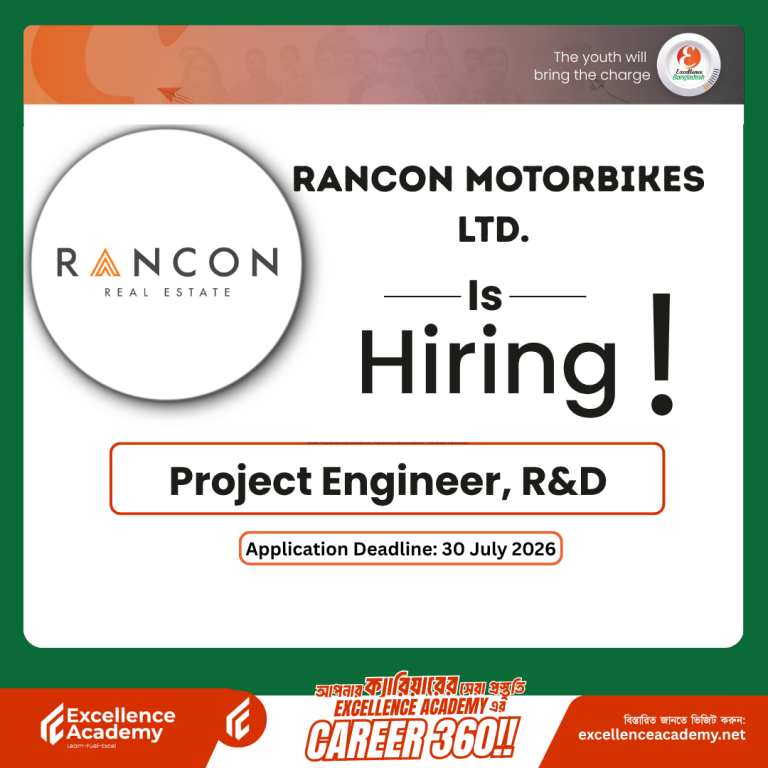 Rancon Motorbikes Ltd. (Suzuki Bangladesh) is Hiring!