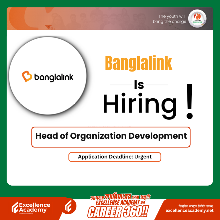 Banglalink is Hiring Head of Organization Development | Senior HR Leadership Opportunity