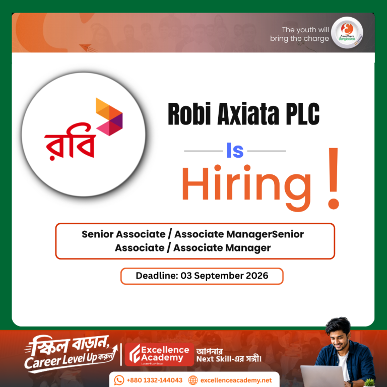 Robi Axiata PLC is Hiring!