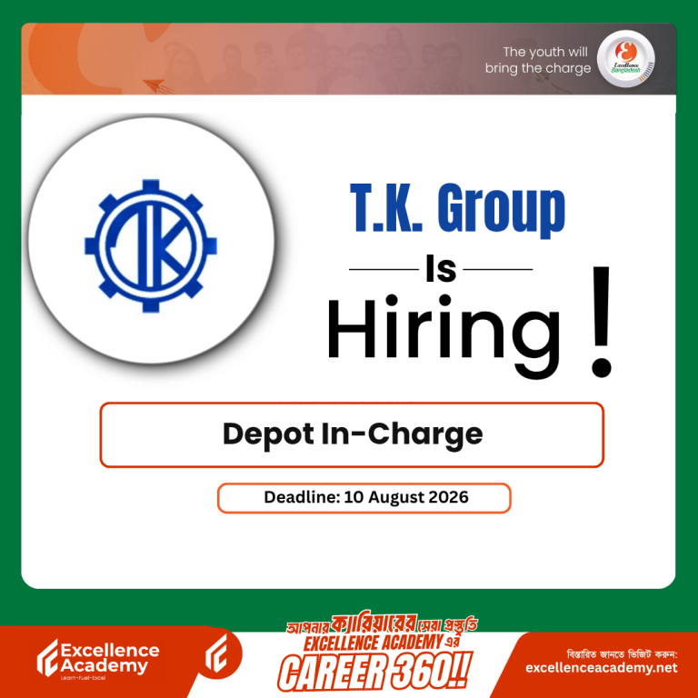 T.K. Group is Hiring | Depot In-Charge | Apply by 10 August 2026