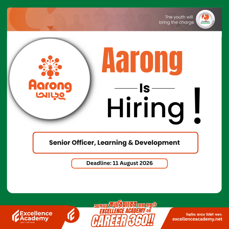 Aarong (BRAC) is Hiring: Senior Officer, Learning & Development